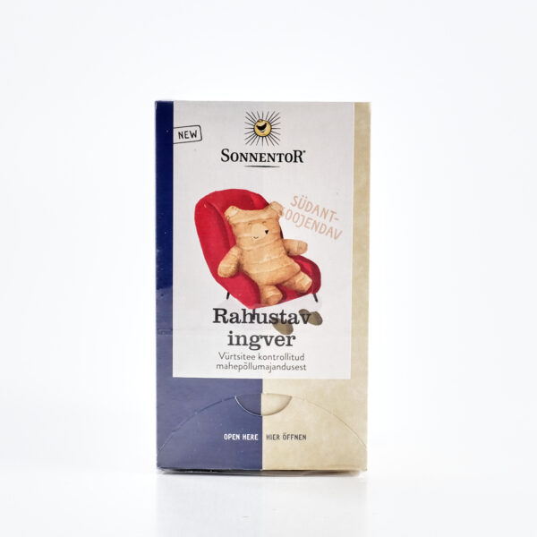 Rahustav ingveritee 32,4g (kotid ümbrikes) Sonnentor